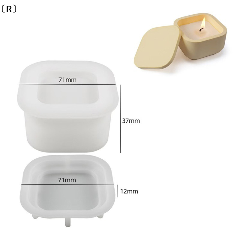 〔R〕1set DIY Candle Jar Silicon - Candle Making Jars With Lids recension och pris