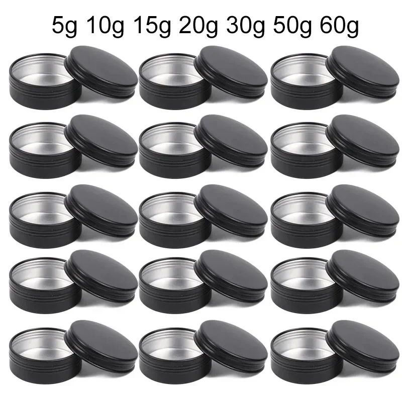 50Pcs Black Empty Candle Jars  - Tin Container Lid recension och pris