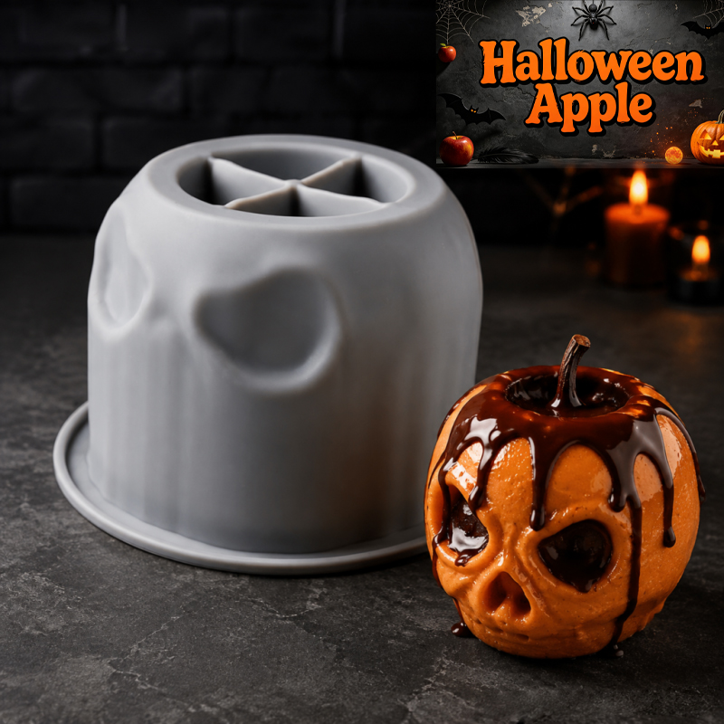 Halloween skull apple silicone - Candle Making Jug recension och pris