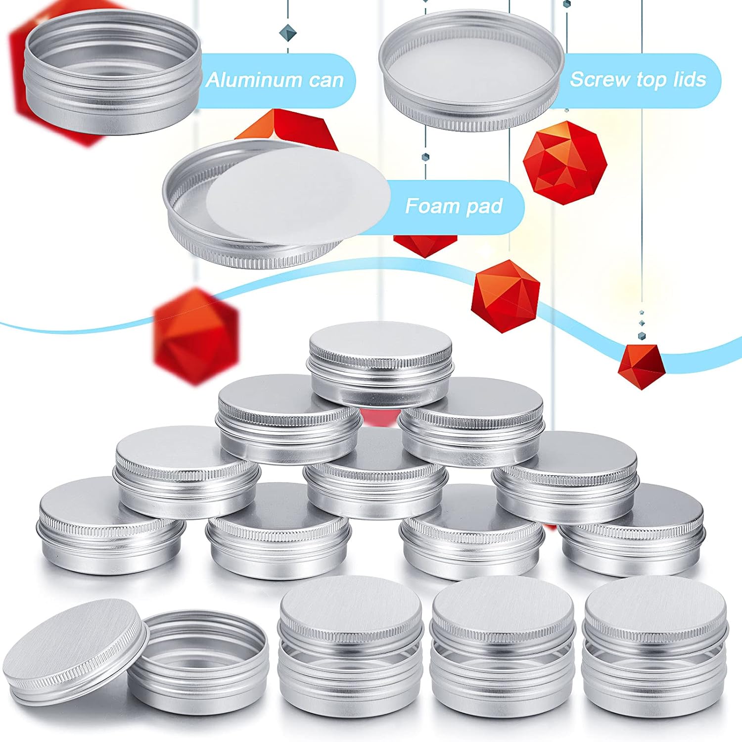 5-10pcs 5g - 100g Empty Alumin - Candle Making Jug recension och pris