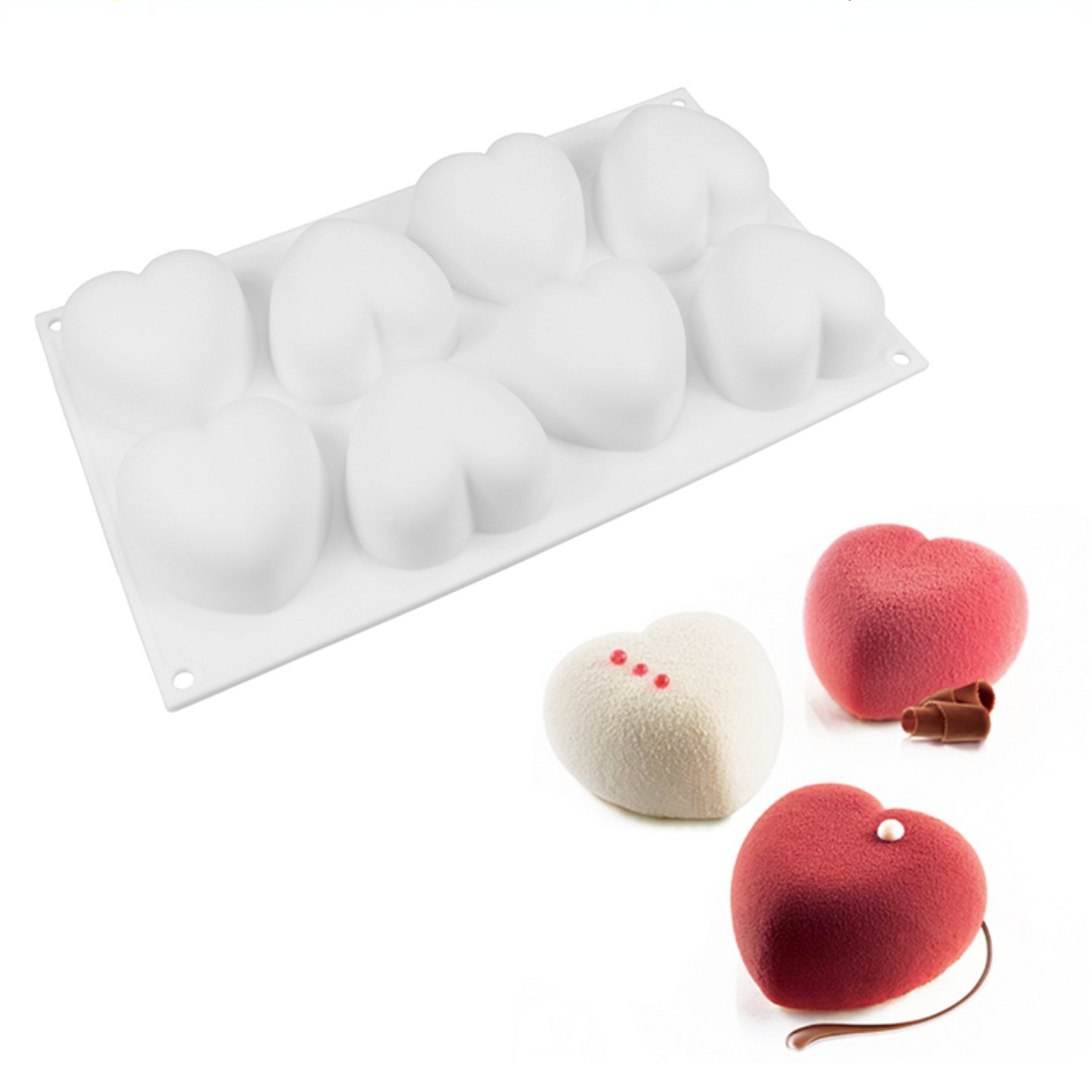 Love Heart Silicone Soap Mold  - Candle Making Kits recension och pris