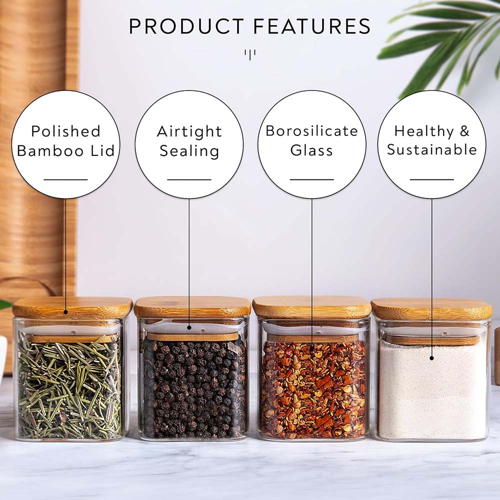 Spice Jars with Labels, Glass  - Candle Making Jars With Lids recension och pris