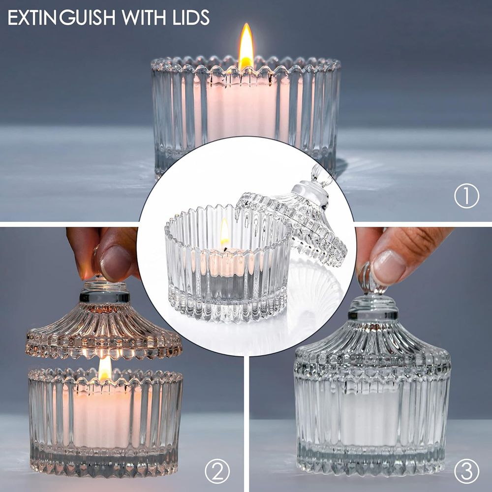 Votive Candle Holders with Lid - Candle Making Jars With Lids recension och pris