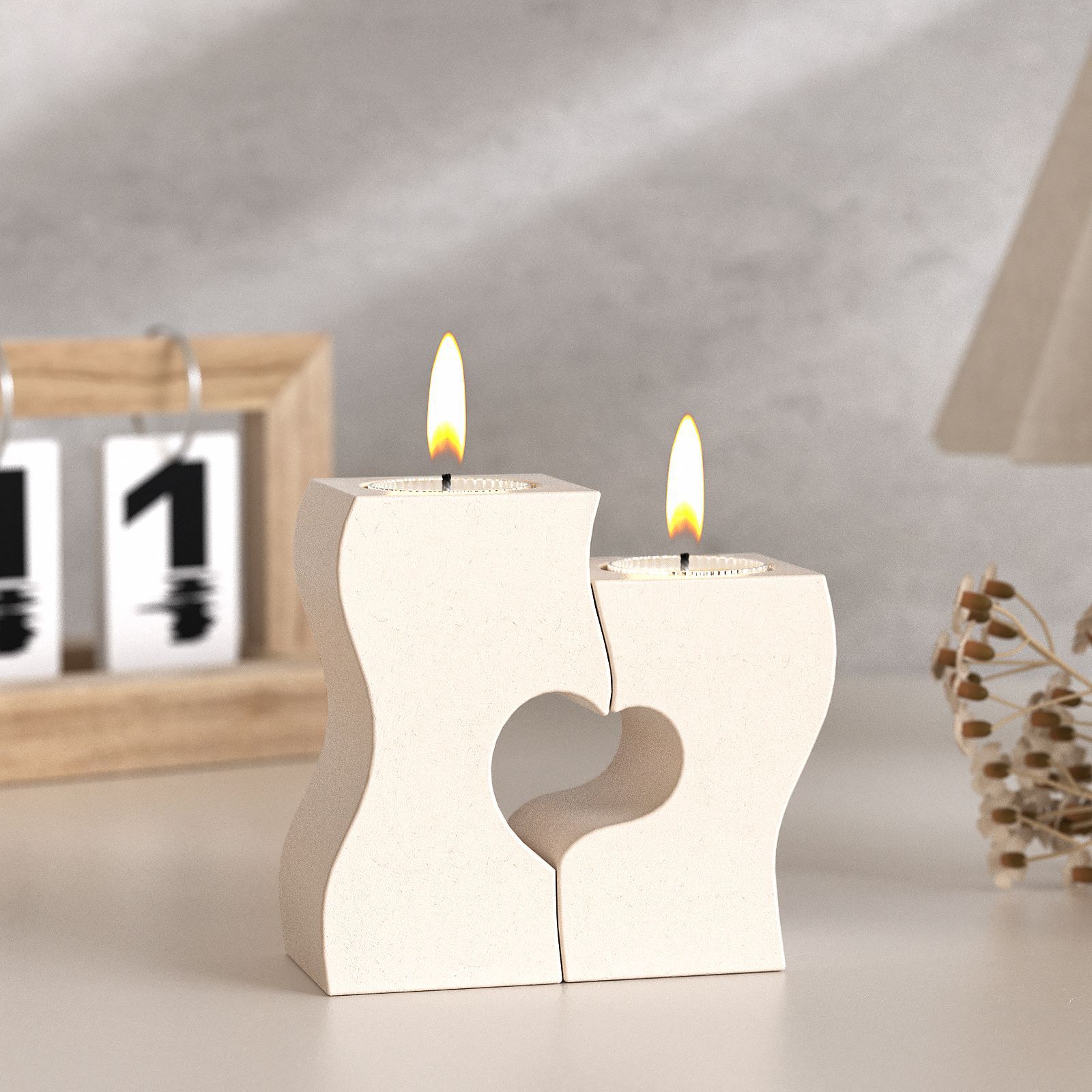 S Heart Candlestick Silicone M - Candle Making Tutorial recension och pris