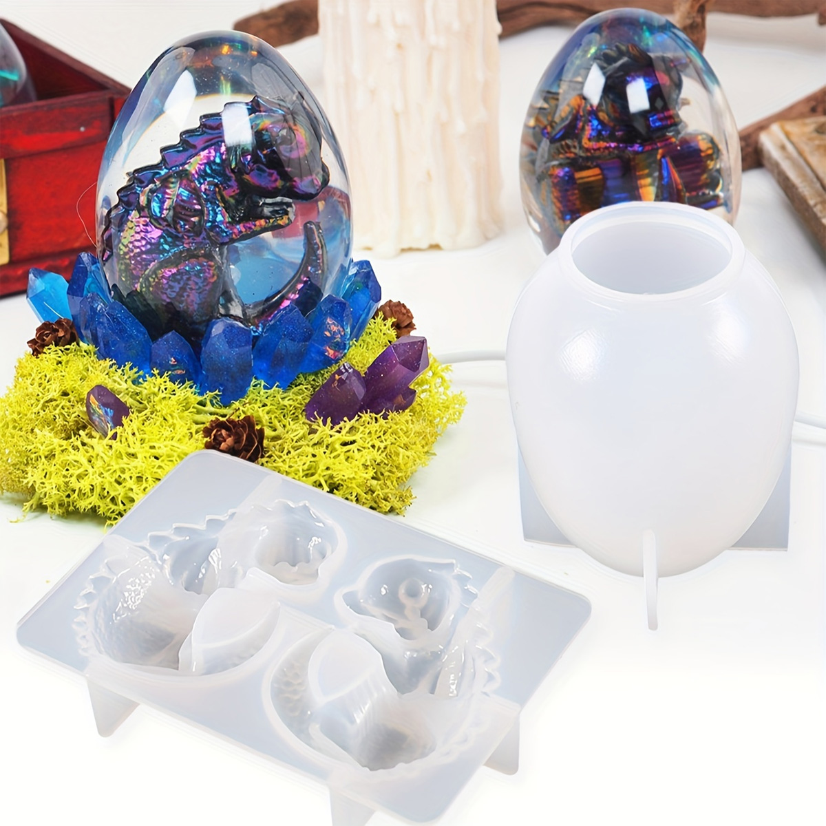 Silicone Dragon Egg Molds, 2-P - Candle Making Kits recension och pris