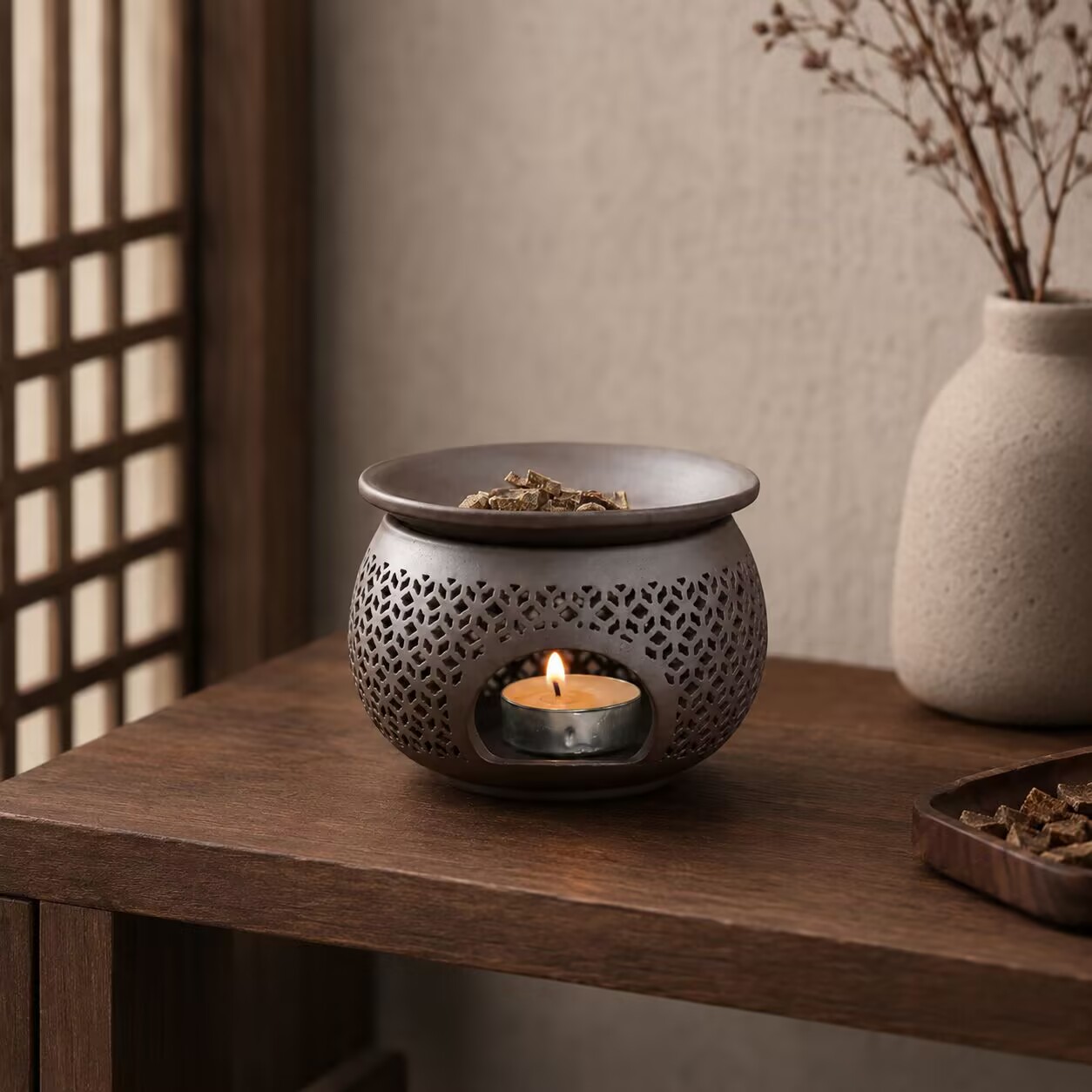 Ceramic Carved Incense Burner  - Candle Making Jug recension och pris